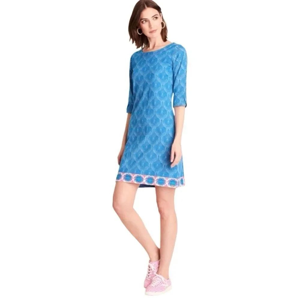 Hatley lucy scallop print dress size large
